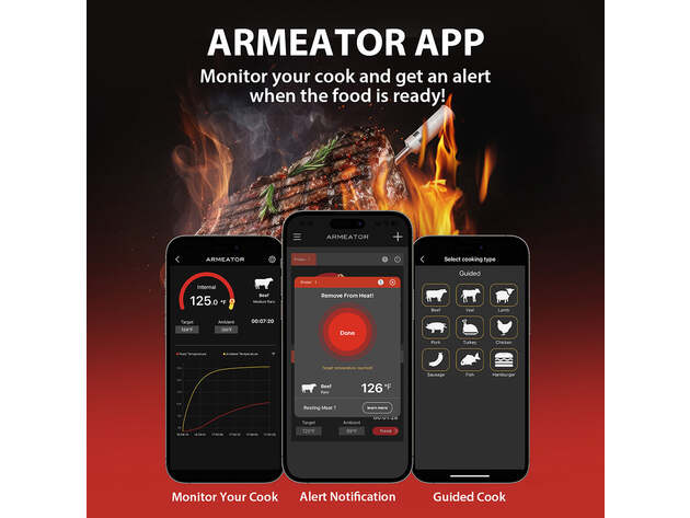 Armeator A1 Wireless Bluetooth Meat Thermometer